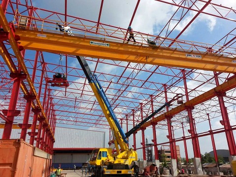 งานก่อสร้างเครนยก 5 ตัน